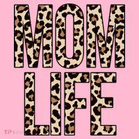 Mom Life Cheetah Print Cute Mother's Day Gift Women's V-Neck T-Shirt