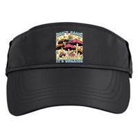 Mushroom Lover Dont Panic Its Organic Psychedelic Groovy Adult Drive Performance Visor