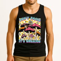 Mushroom Lover Dont Panic Its Organic Psychedelic Groovy Tank Top