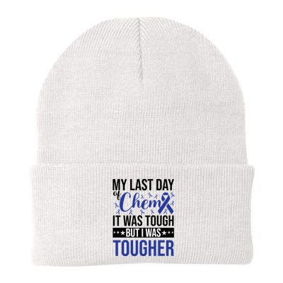 My Last Day Of Chemo It Was Tough But I Was Tougher Beanie
