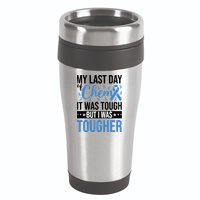 My Last Day Of Chemo Colon_black 16oz Travel Tumbler