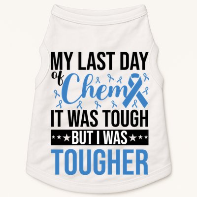 My Last Day Of Chemo Colon_black Doggie Tank