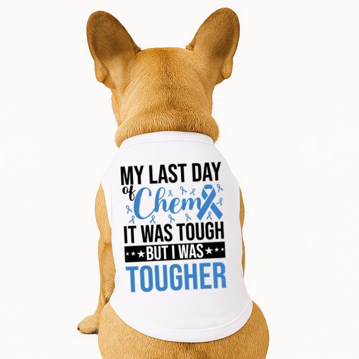 My Last Day Of Chemo Colon_black Doggie Tank