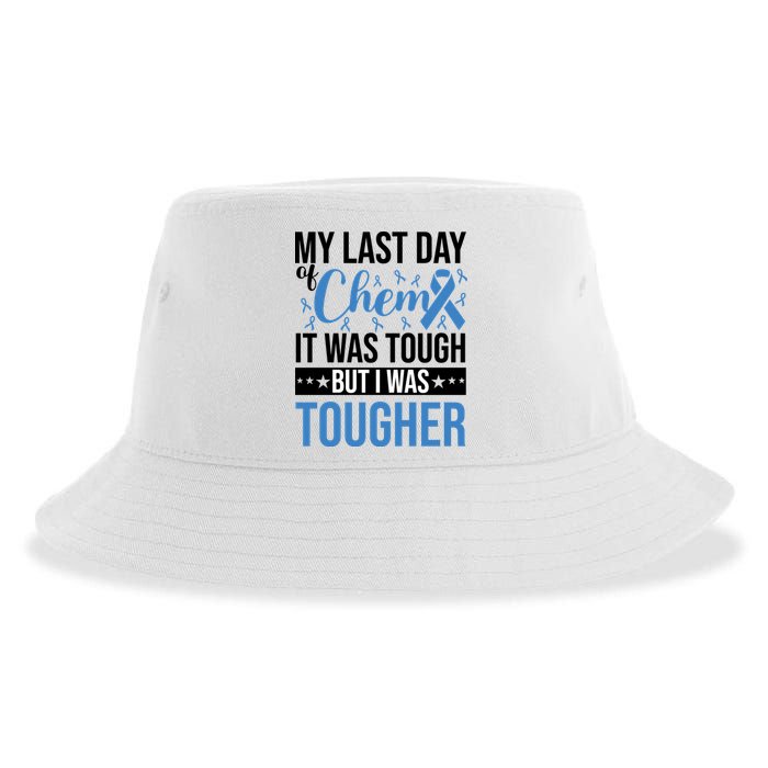 My Last Day Of Chemo Colon_black Sustainable Bucket Hat