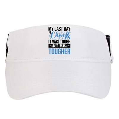 My Last Day Of Chemo Colon_black Adult Drive Performance Visor