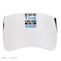 My Last Day Of Chemo Colon_black Adult Drive Performance Visor