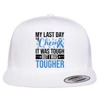 My Last Day Of Chemo Colon_black Flatbill Hat