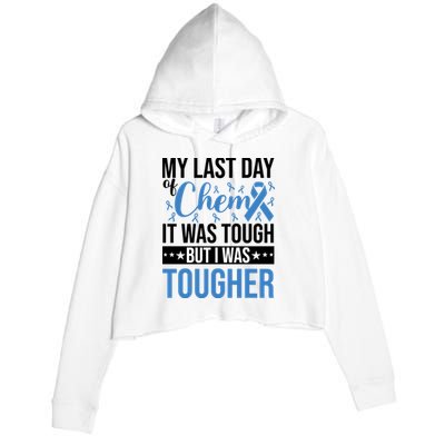 My Last Day Of Chemo Colon_black Crop Fleece Hoodie