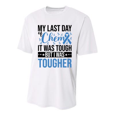 My Last Day Of Chemo Colon_black Youth Performance Sprint T-Shirt