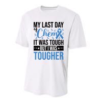 My Last Day Of Chemo Colon_black Youth Performance Sprint T-Shirt