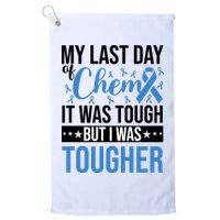 My Last Day Of Chemo Colon_black Golf Towel