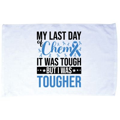 My Last Day Of Chemo Colon_black Microfiber Hand Towel