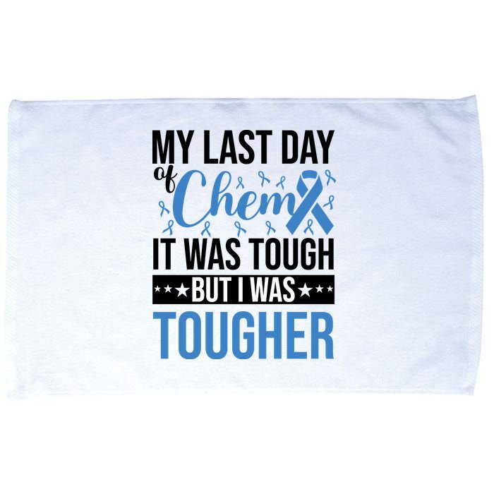 My Last Day Of Chemo Colon_black Microfiber Hand Towel