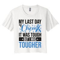 My Last Day Of Chemo Colon_black Crop Top
