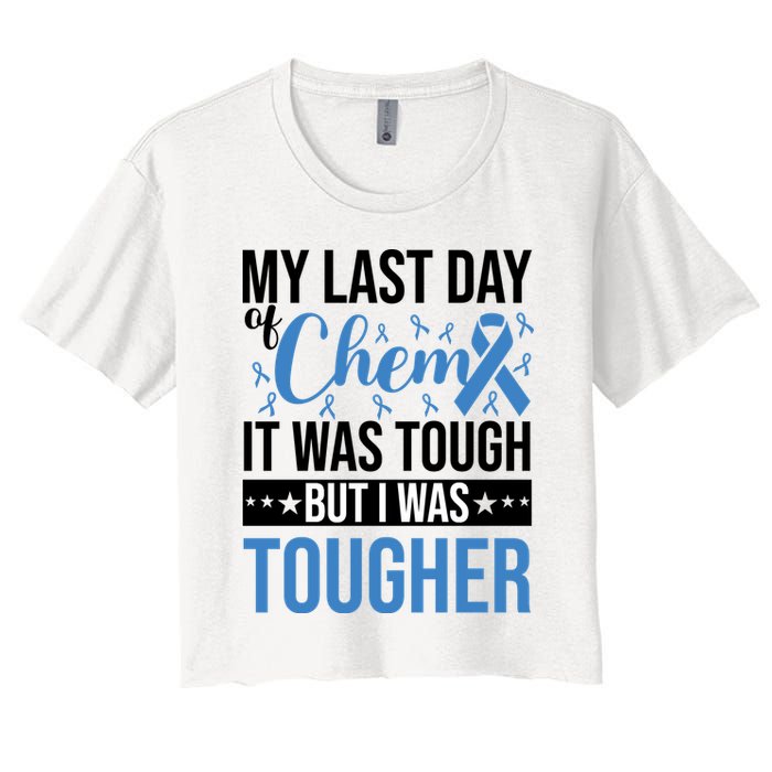 My Last Day Of Chemo Colon_black Crop Top