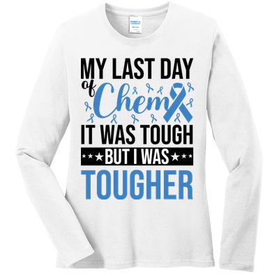 My Last Day Of Chemo Colon_black Ladies Long Sleeve Shirt