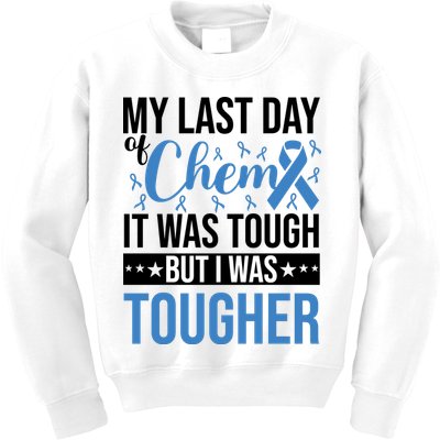 My Last Day Of Chemo Colon_black Kids Sweatshirt