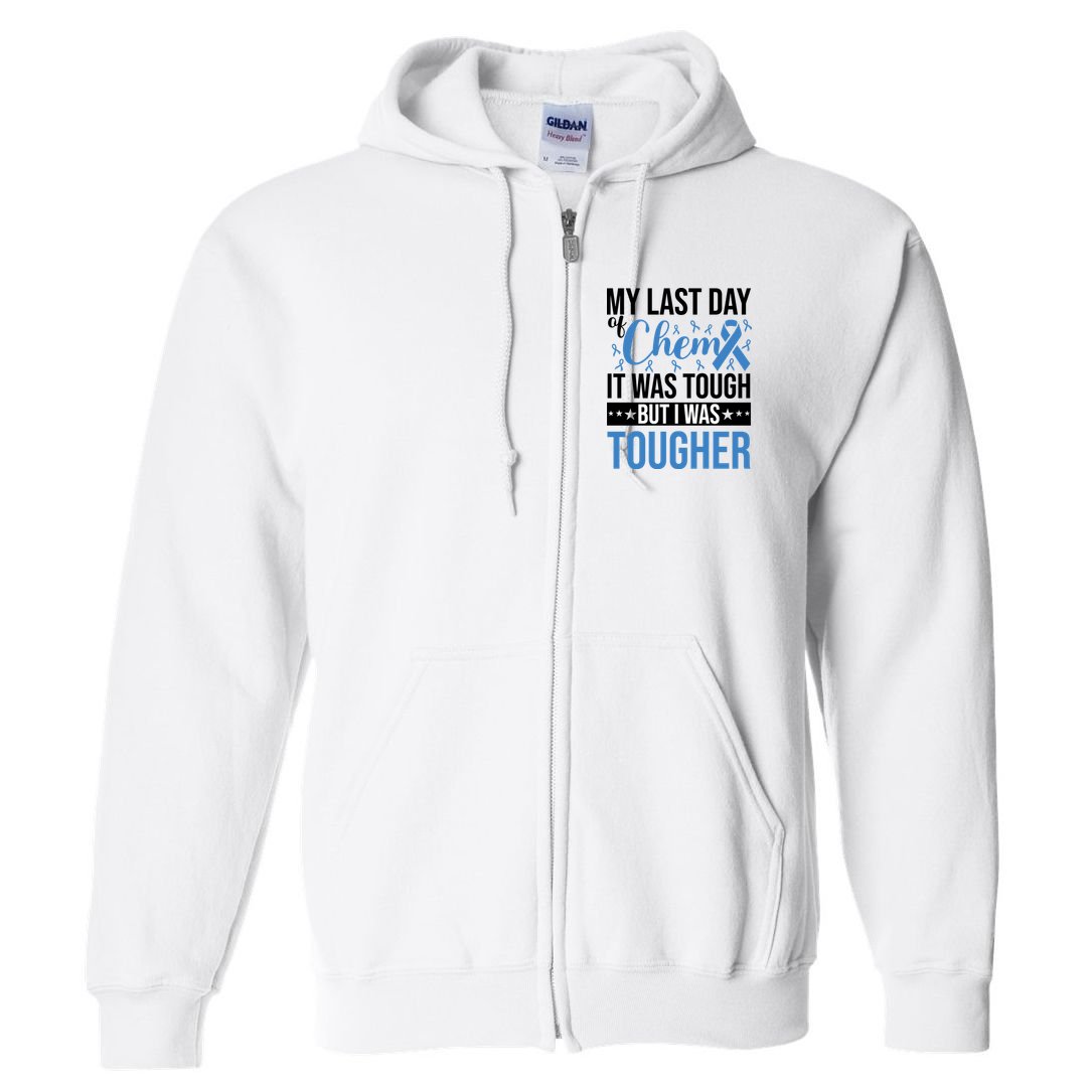 My Last Day Of Chemo Colon_black Full Zip Hoodie