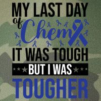 My Last Day Of Chemo Colon_dark Blue_black Legacy Tie Dye Trucker Hat