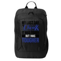 My Last Day Of Chemo Colon_dark Blue_black City Backpack