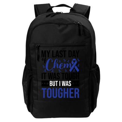 My Last Day Of Chemo Colon_dark Blue_black Backpack