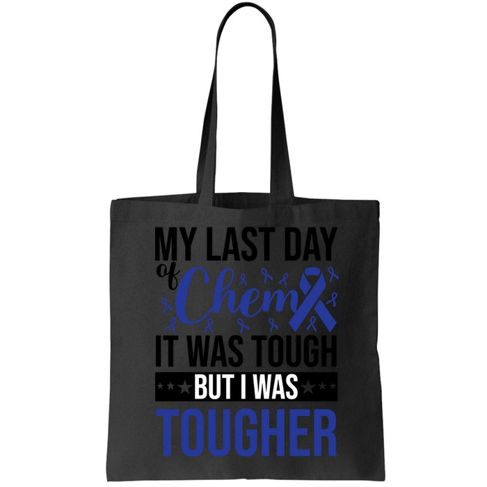 My Last Day Of Chemo Colon_dark Blue_black Bag