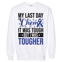 My Last Day Of Chemo Colon_dark Blue_black Garment-Dyed Sweatshirt