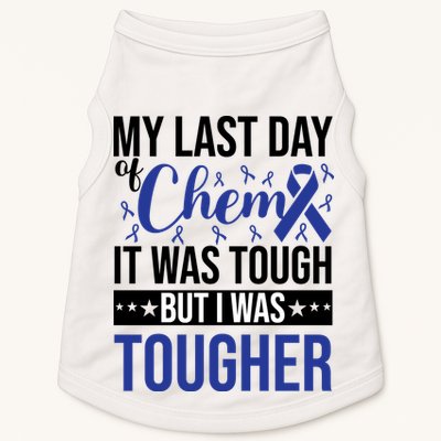 My Last Day Of Chemo Colon_dark Blue_black Doggie Tank