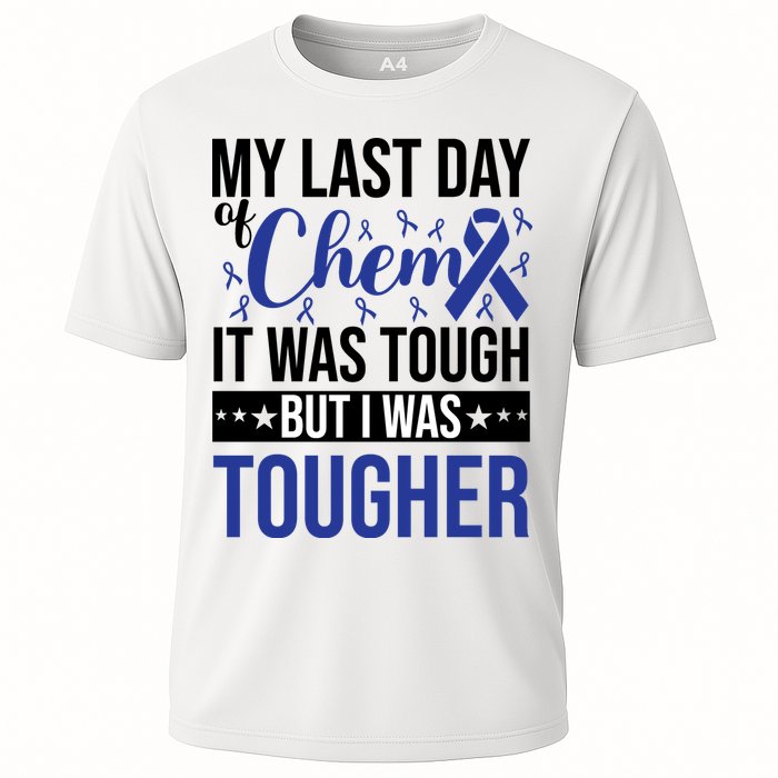 My Last Day Of Chemo Colon_dark Blue_black Cooling Performance Crew T-Shirt