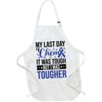 My Last Day Of Chemo Colon_dark Blue_black Apron