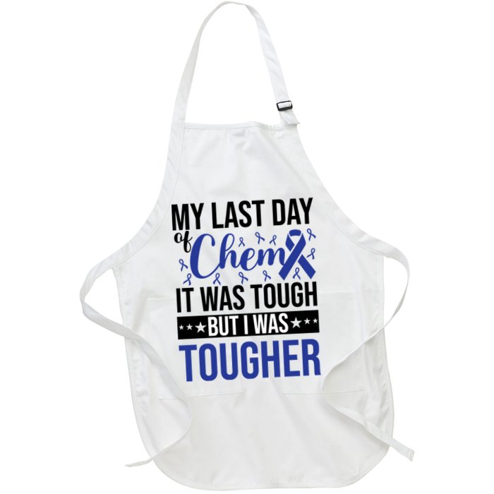 My Last Day Of Chemo Colon_dark Blue_black Apron