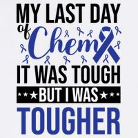 My Last Day Of Chemo Colon_dark Blue_black Apron