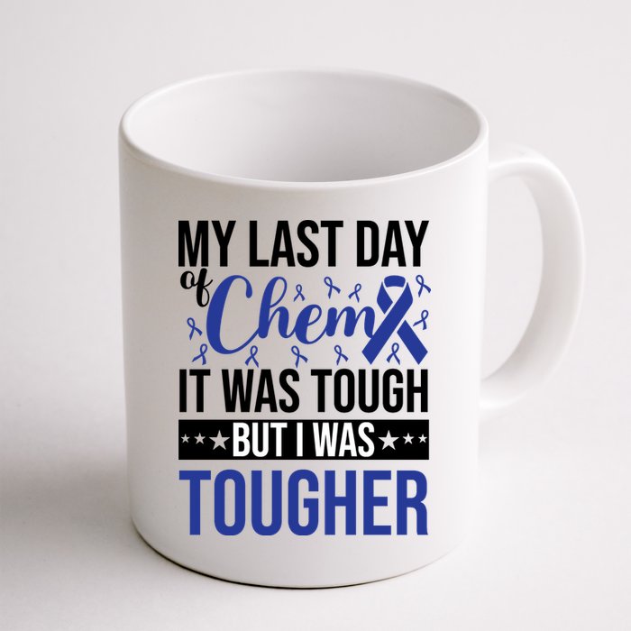 My Last Day Of Chemo Colon_dark Blue_black Mug