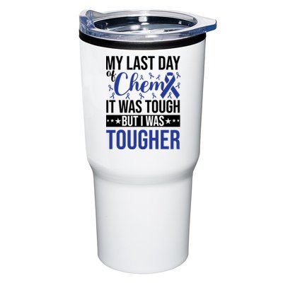 My Last Day Of Chemo Colon_dark Blue_black Tumbler
