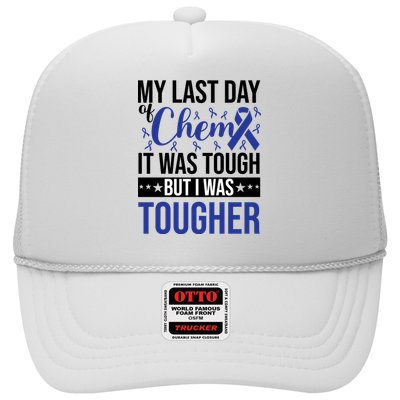 My Last Day Of Chemo Colon_dark Blue_black Trucker Hat