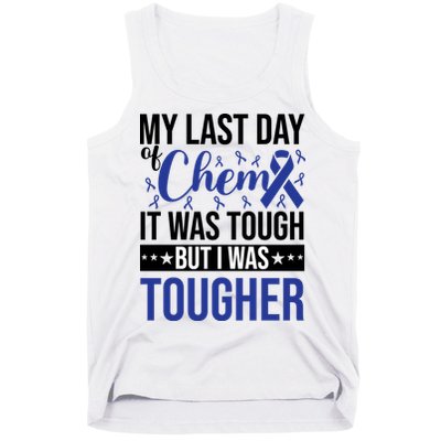 My Last Day Of Chemo Colon_dark Blue_black Tank Top