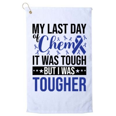 My Last Day Of Chemo Colon_dark Blue_black Golf Towel