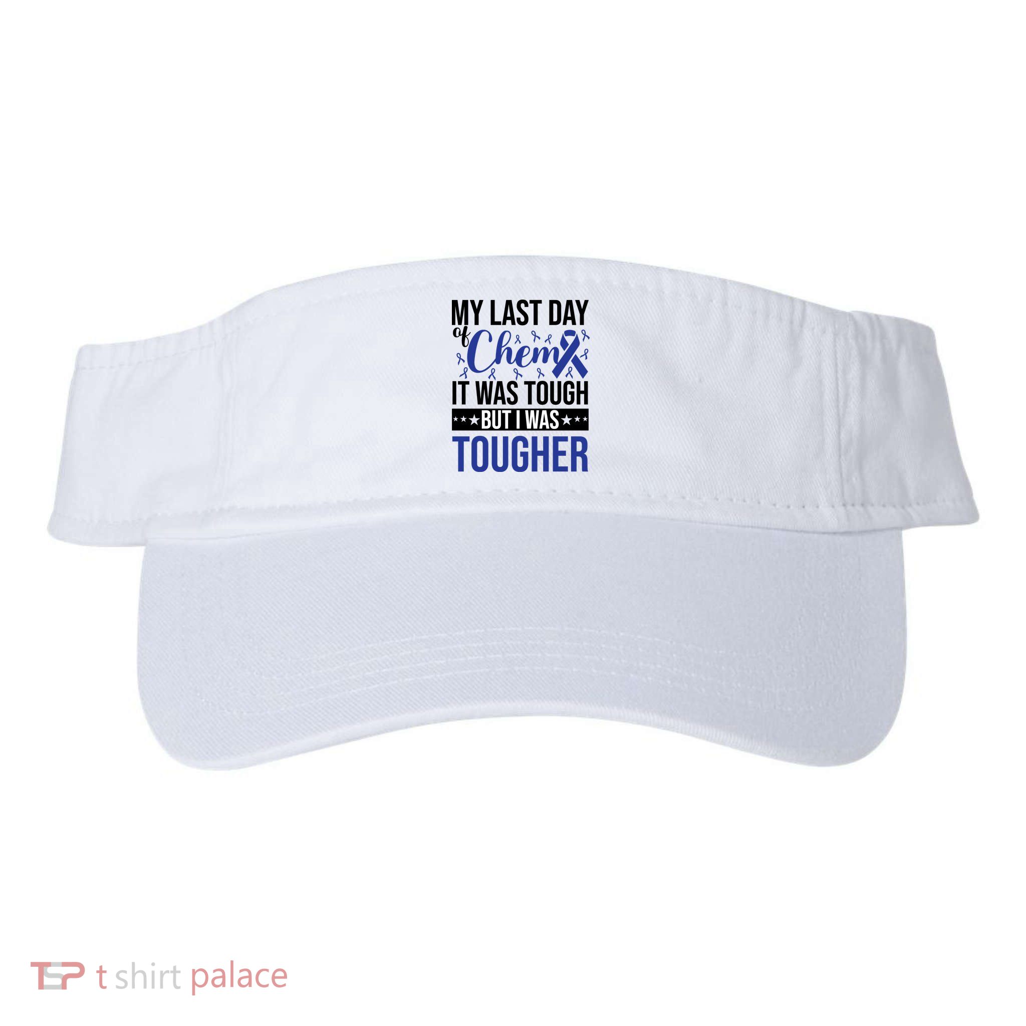 My Last Day Of Chemo Colon_dark Blue_black Visor
