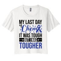 My Last Day Of Chemo Colon_dark Blue_black Crop Top