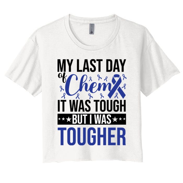 My Last Day Of Chemo Colon_dark Blue_black Crop Top