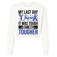 My Last Day Of Chemo Colon_dark Blue_black Cropped Pullover Crew