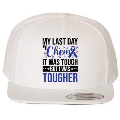 My Last Day Of Chemo Colon_dark Blue_black Wool Snapback Cap