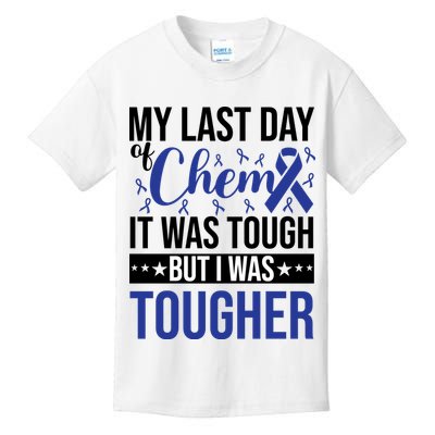 My Last Day Of Chemo Colon_dark Blue_black Kids T-Shirt
