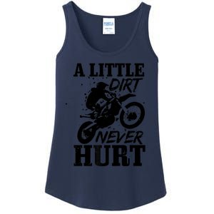 Motocross Little Dirt Never Hurt Dirt Bike MX Racing Biker Ladies Essential Tank