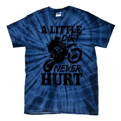 Motocross Little Dirt Never Hurt Dirt Bike MX Racing Biker Tie-Dye T-Shirt