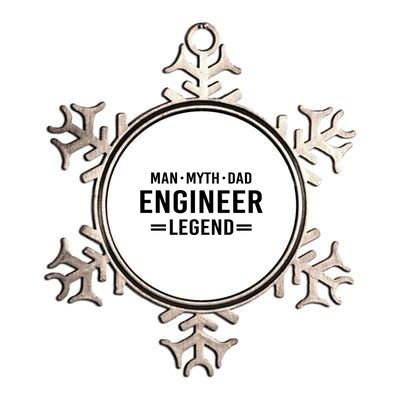 Myth Legend Dad Engineer Meaningful Gift Metallic Star Ornament