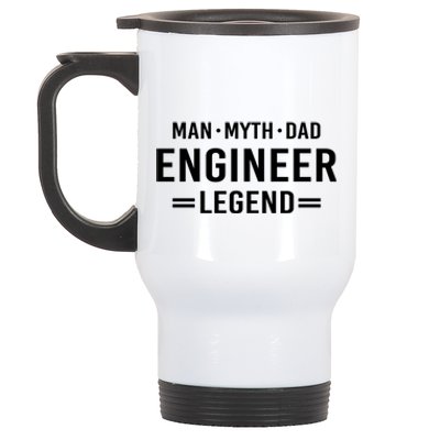 Myth Legend Dad Engineer Meaningful Gift Stainless Steel Travel Mug