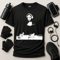 Mona Lisa Dj Art Funny Edm Techno Rave Music Performance Shirt
