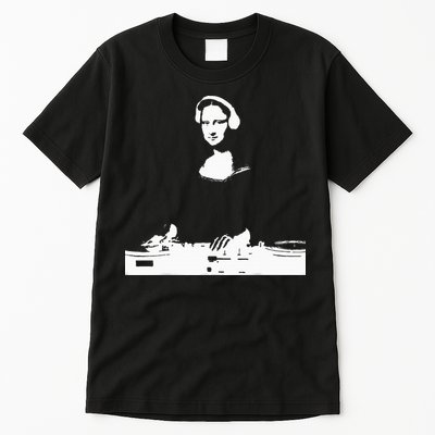 Mona Lisa Dj Art Funny Edm Techno Rave Music Tall T-Shirt