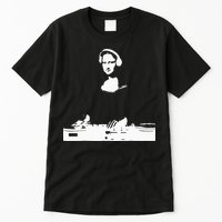 Mona Lisa Dj Art Funny Edm Techno Rave Music Tall T-Shirt